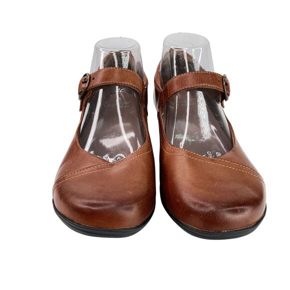 Dansko Fawna Women’s US 10 EU 40 Burnished Brown Leather Mary Jane Comfort Shoes - Picture 3 of 13